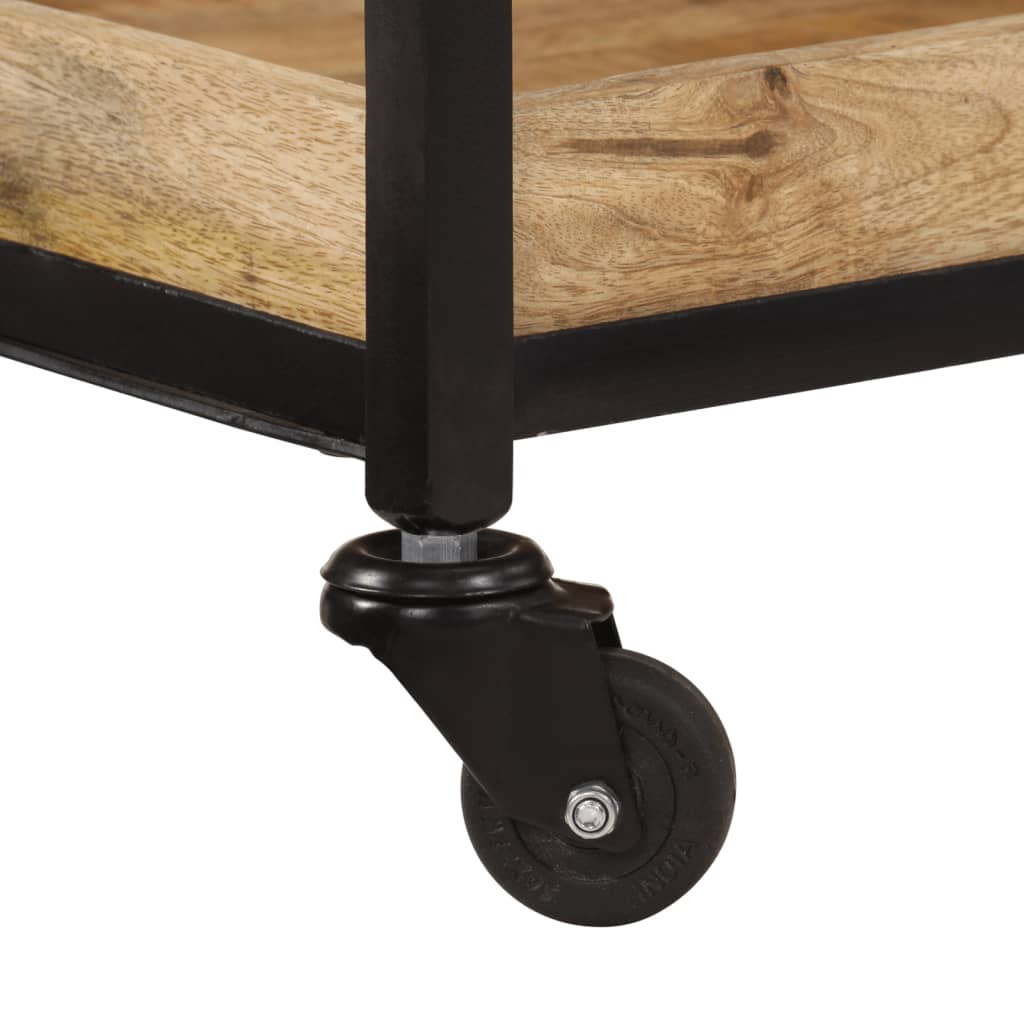 Kitchen Trolley 60x40x80 cm Solid Rough Wood Mango